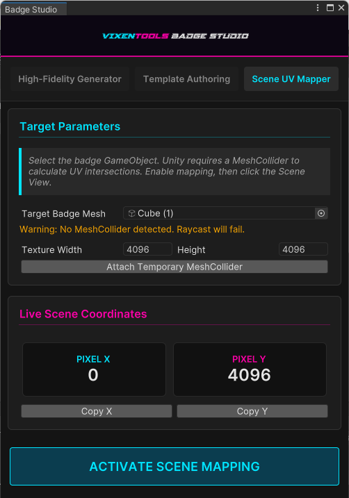 Live Scene UV Mapper
