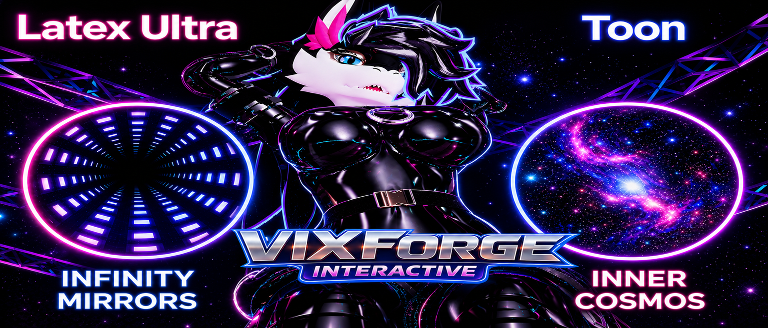 VixForge Interactive Infinity Mirror and Inner Cosmos 3D Professional Studio Shader Update.